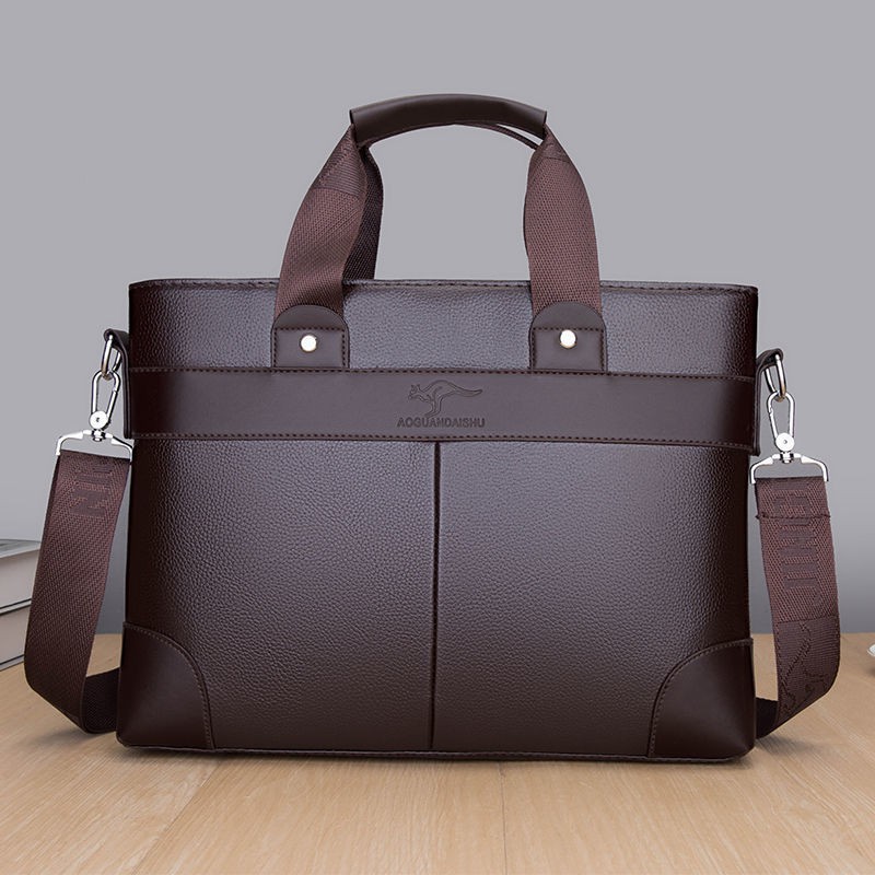 Túi da đeo vai đựng máy tính 47cm thời trang công sở cho nam | BigBuy360 - bigbuy360.vn