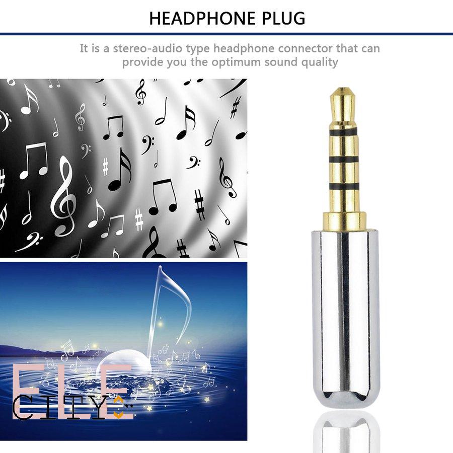 Giắc Cắm Tai Nghe 3.5mm Bằng Hợp Kim Nhôm