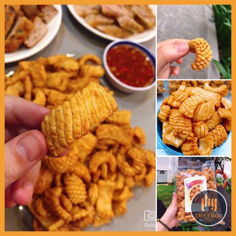 Bánh snack mực Thái Lan LhyFood gói 200g đồ ăn vặt Hà Nội