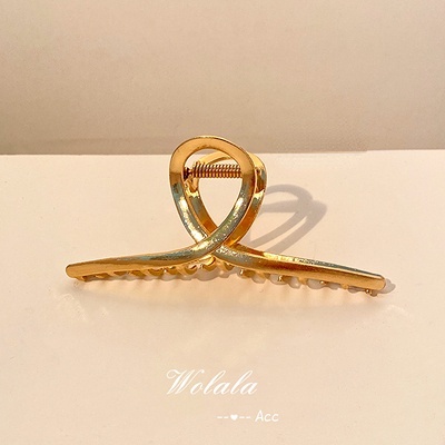 Kẹp tóc mạ vàng phong cách Hàn Quốc thời trang sang trọng cho nữ