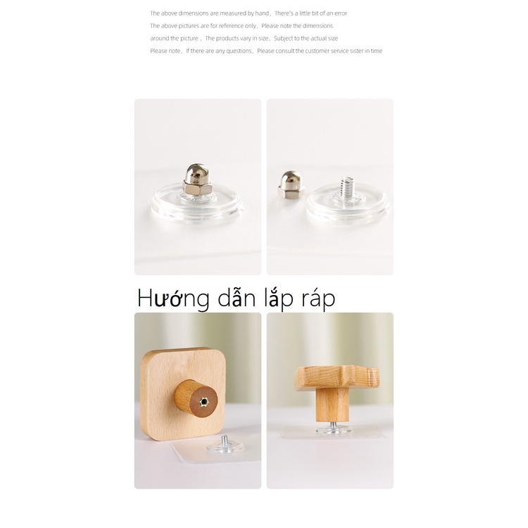 Giá treo quần áo hình ngộ nghĩnh dạng nút gỗ đa năng TWoods-Tonic Home
