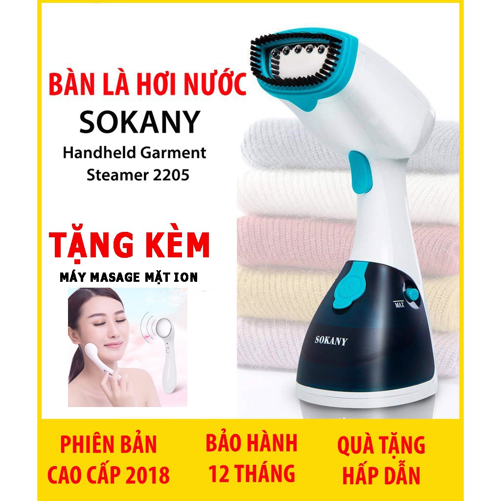 Bàn Là Hơi Nước Cầm Tay Cao Cấp Sokany