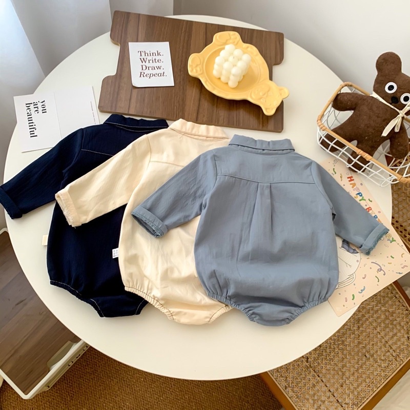 NƠ KẺ Body sơ mi cho bé mã 43057