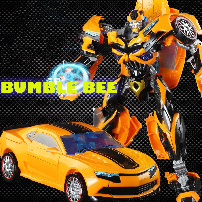 Robot biến hình ôtô Transformer mẫu Bumble Bee 6699-5D cao 35cm- Giúp bé rèn luyện tư duy, sáng tạo