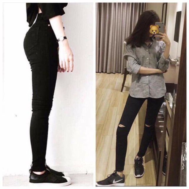 Quần Kaki jean rách gối
