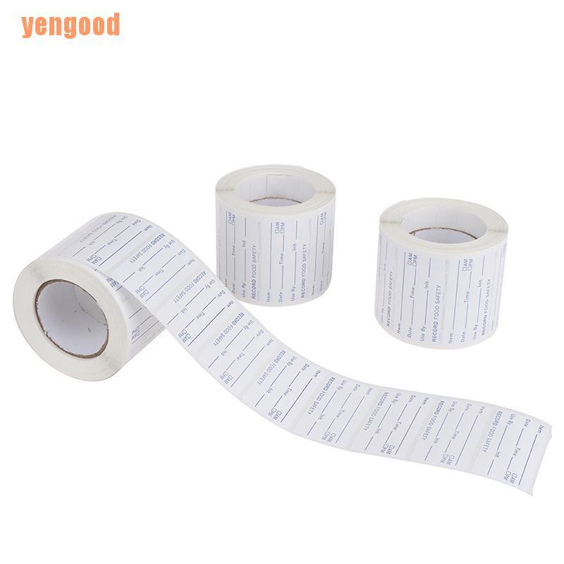 Cuộn 500 Nhãn Dán Ghi Tên Thức Ăn Tiện Lợi