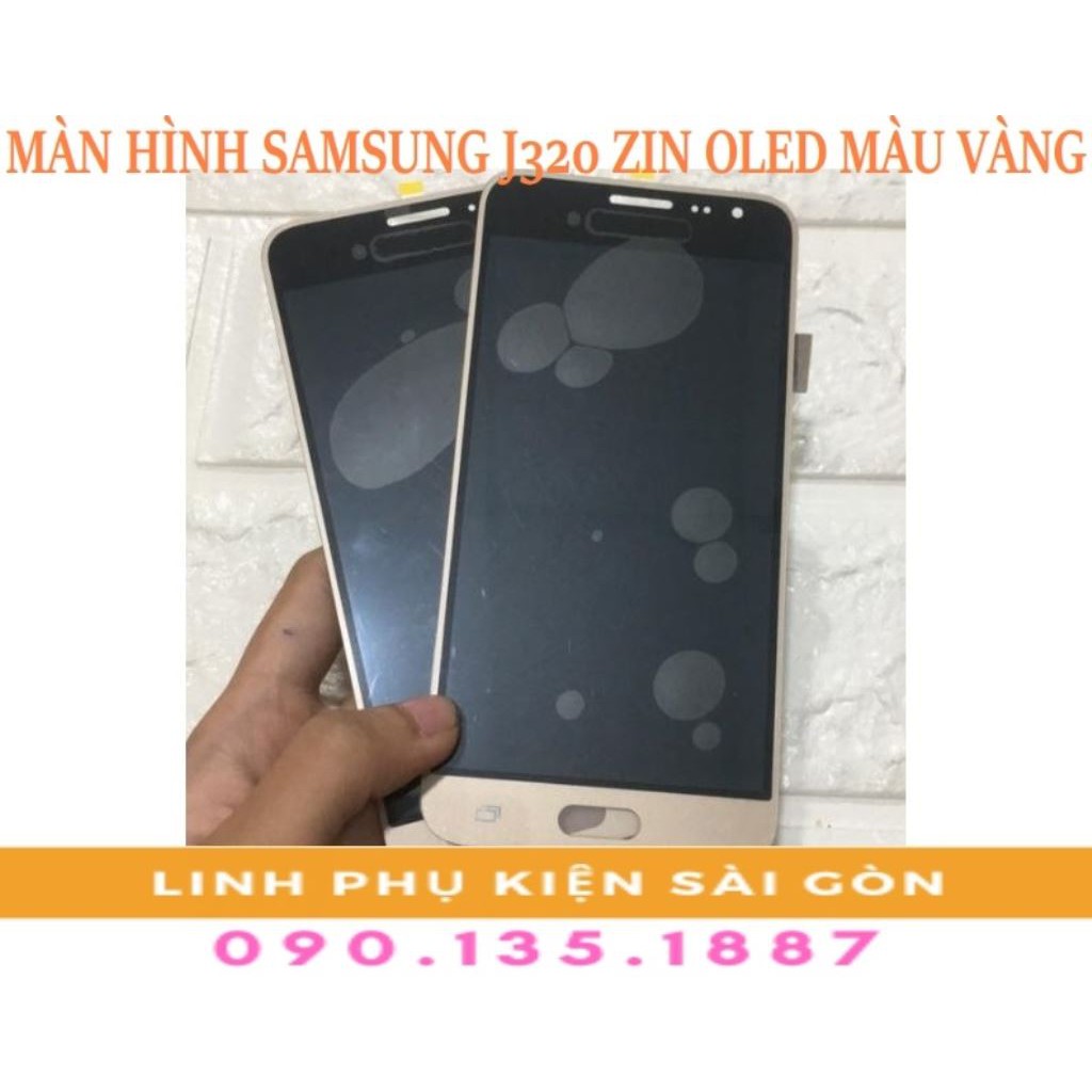 MÀN HÌNH SAMSUNG J320 ZIN OLED MÀU VÀNG