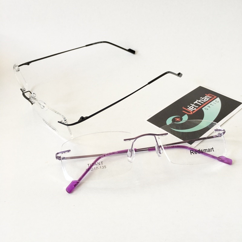 HCM mắt Kính khoan titanium siêu nhẹ , siêu mỏng TẶNG Hộp