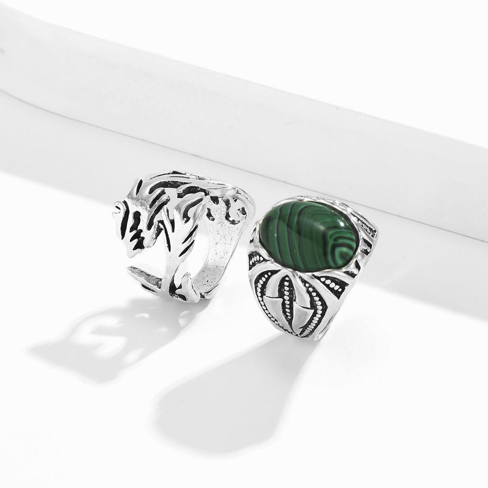 Nhẫn Kim Loại Bản Rộng DANILO Phong Cách Retro Cá Tính Cho Nam Nữ