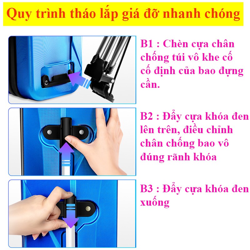 Bao Đựng Cần Câu Cá Nhựa Hợp Kim , ABS Chống Thấm Nước Chuyện Dụng Câu Đơn , Câu Đài  Cao Cấp TDC-8