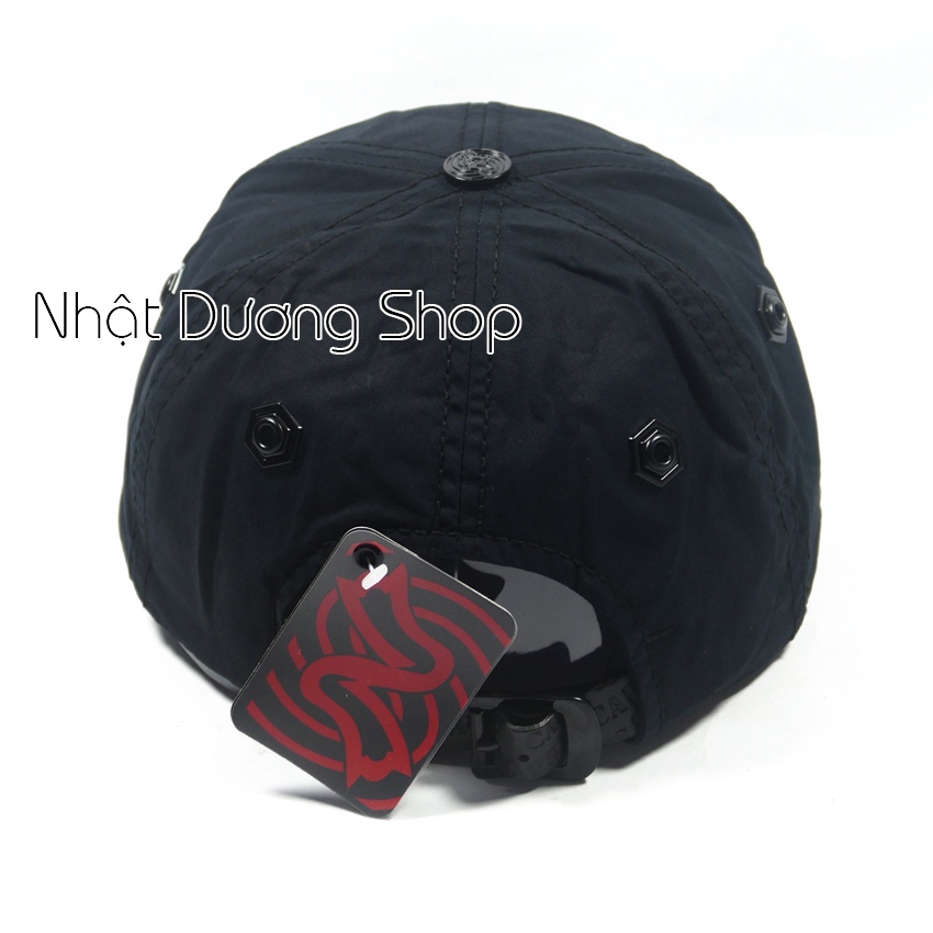 [ Hình thật ]Nón kết cao cấp  - Chất liệu vải kaki kết hợp với mặt da tròn họa tiết &amp; chữ Z cùng với sò kiểu nổi bật