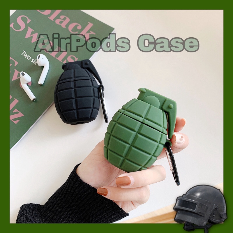 Vỏ Bọc Hộp Sạc Tai Nghe Airpods 2 Bằng Silicon Hình Playerunknown 's Battlegrounds