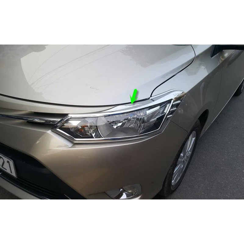 Ốp viền đèn hậu Toyota Vios 2014-2018 - hàng cao cấp