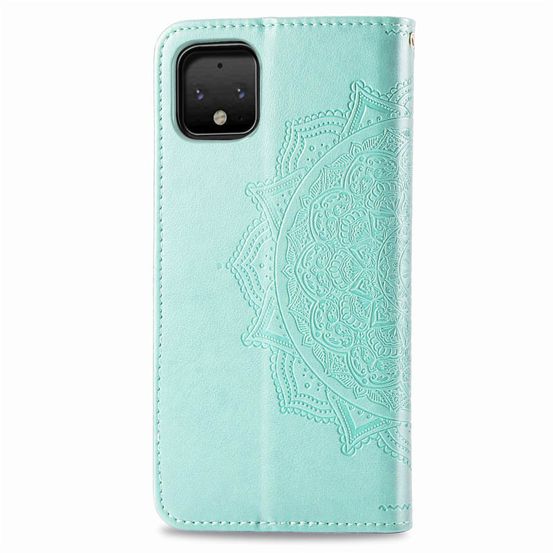 Ốp lưng điện thoại dạng ví da lật chạm khắc hoa Mandala dành cho Google Pixel 4 3A 3 XL