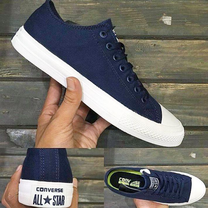 Giày Thể Thao Converse_ 12 Cổ Thấp Màu Xanh Navy Thời Trang Cho Nam Và Nữ