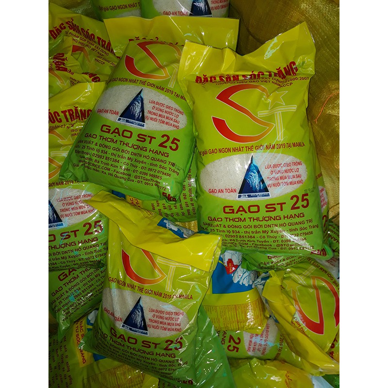 Gạo Thơm ST25 Túi 5Kg - Đạt Giải Gạo Ngon Nhất Thế Giới Năm 2019 tại Manila - Đặc Sản Sóc Trăng | BigBuy360 - bigbuy360.vn
