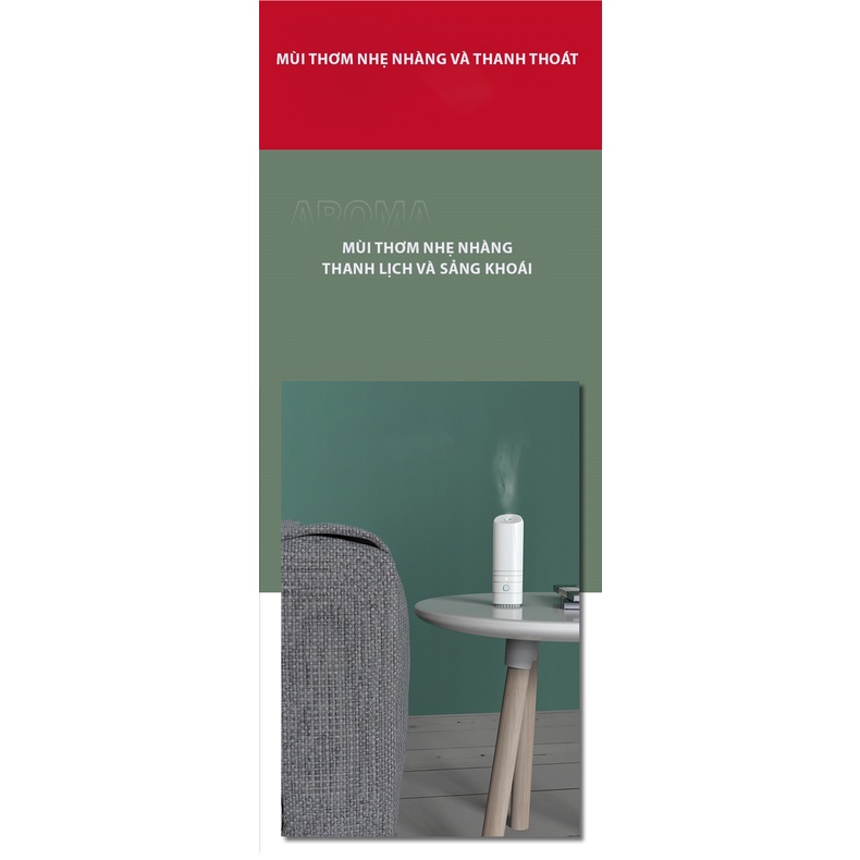 Máy khuyếch tán tinh dầu- Máy xông tinh dầu phun siêu âm- 3 tốc độ điều chỉnh tiết kiệm năng lượng lưu hương lâu dài