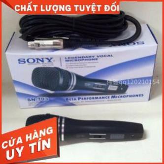 (MỚI) MICRO SONY SN-703 CHO LOA KÉO, AMPLY, KARAOKE CÓ DÂY CỰC HAY LUÔN [FREESHIP]_SLM