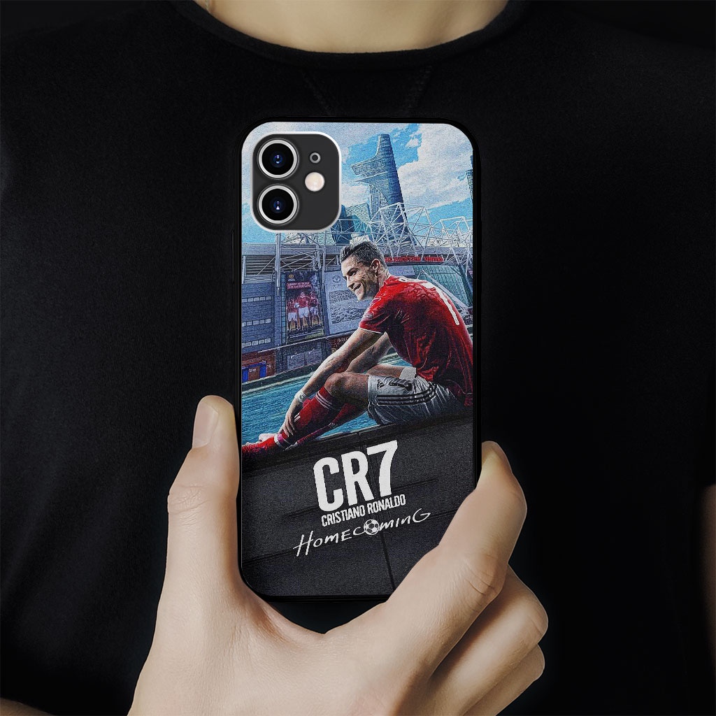Ốp điện thoại cr7 welcome home manchester pro 13 11 12 promax 7 8 plus xs X Xr RED20210067
