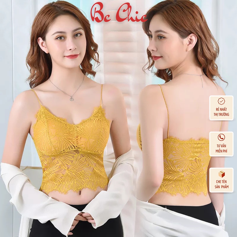 ÁO BRA REN ĐỘC ĐÁO 2 DÂY MẢNH SEXY CUỐN HÚT 2817 BC_CHIC LINGERIE