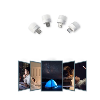 Đèn ngủ bóng led hình tròn cổng usb di động tiện lợi