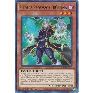 Thẻ bài Yugioh - TCG - S-Force Professor DiGamma / BLVO-EN012'