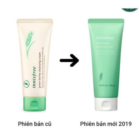 [CÓ BILL HÀN- TẶNG KÈM MẪU DÙNG THỬ ] Kem Tẩy Trang Innisfree Green Barley Cleansing Cream 150ml