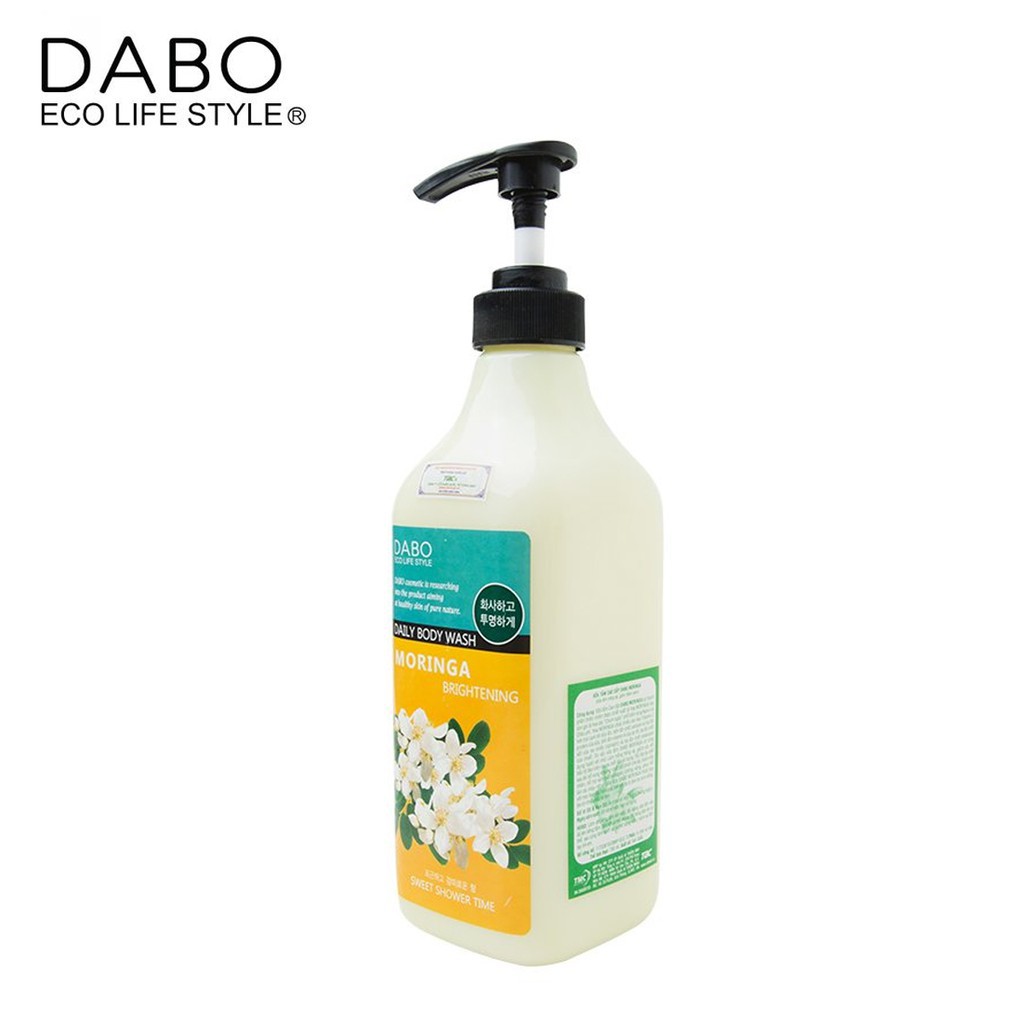 Sữa Tắm Chiết Xuất Cây Chùm Ngây Trắng Da Dabo Moringa Brightening Daily Body Wash 750ml - Hàn Quốc Chính Hãng