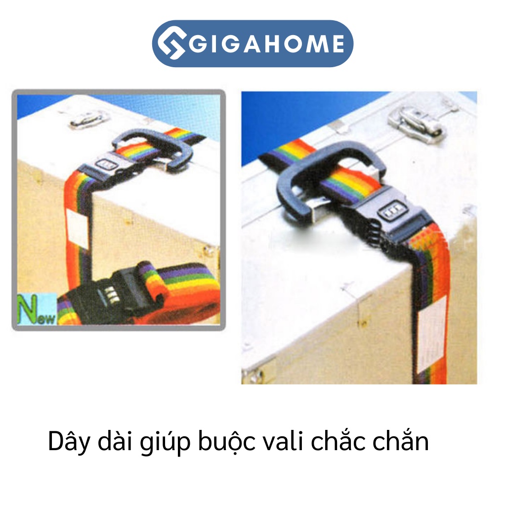 Dây Đai Vali GIGAHOME Có Khóa Mã Số Chống Trộm 5cmx2m 3644