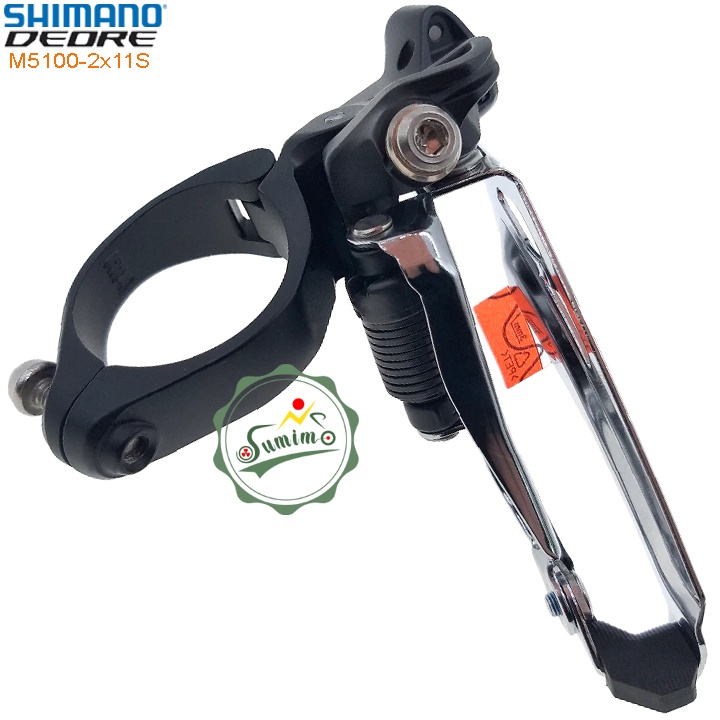 Sang dĩa xe đạp - Gạt dĩa SHIMANO Deore FD-M5100 2x11 Speed Clamp 34.9mm - Chính hãng