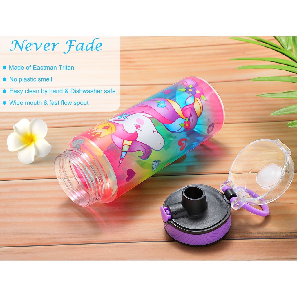 Bình Nước Dễ Thương Có Nắp Đậy Chống Tràn 23oz / 680ml