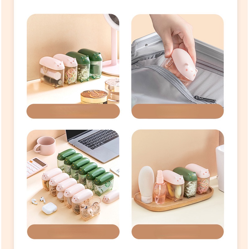 Hộp Đựng Dây Cáp Sạc / Thẻ Nguồn Để Bàn Tiện Dụng