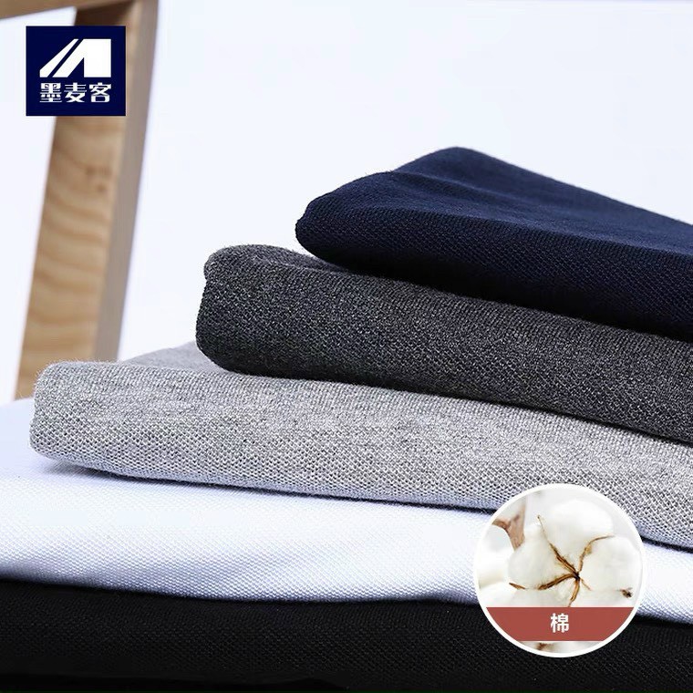 Áo thun polo nam có cổ trơn basic vải cá sấu cotton 5 màu phom suông phong cách đơn giản đẹp giá rẻ