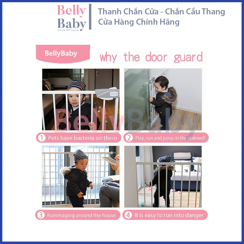 Thanh chắn cửa, thanh chắn cầu thang Bellybaby, bảo vệ an toàn cho trẻ nhỏ - BellyBaby