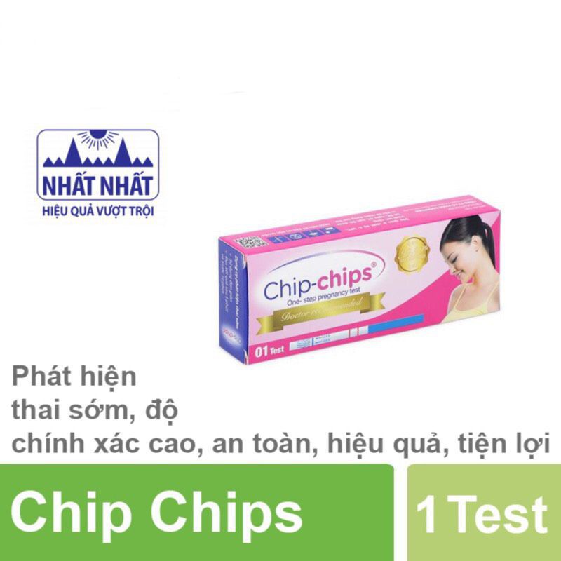 Que thử thai Chipchips - Giao hàng kín đáo, che tên sản phẩm - Test thai Chip chip - Nhất Nhất