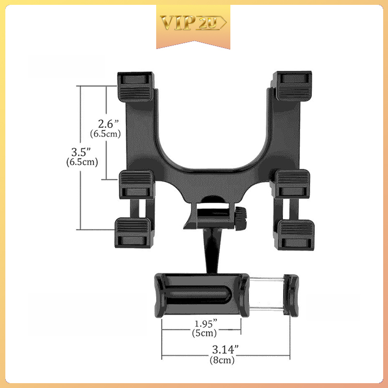 Giá đỡ điện thoại Vip2U có thể xoay 360 độ cho xe ô tô tiện lợi chất lượng cao