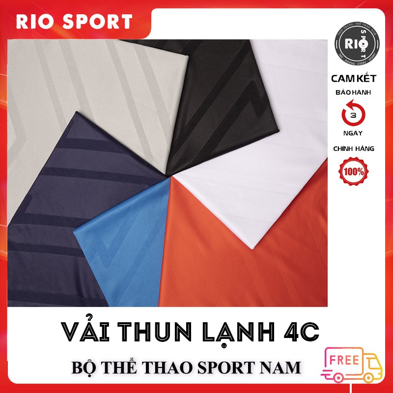 Bộ Thể Thao Nam Sport 2021 ♦️ MÃ 𝐃𝐎𝐕𝐀𝟏𝟎 GIẢM 𝟏𝟎𝐤 ĐƠN 𝟐𝟓𝟎𝐊  ♦️ Chất thun lạnh co dãn 4 chiều - RIO SPORT | BigBuy360 - bigbuy360.vn