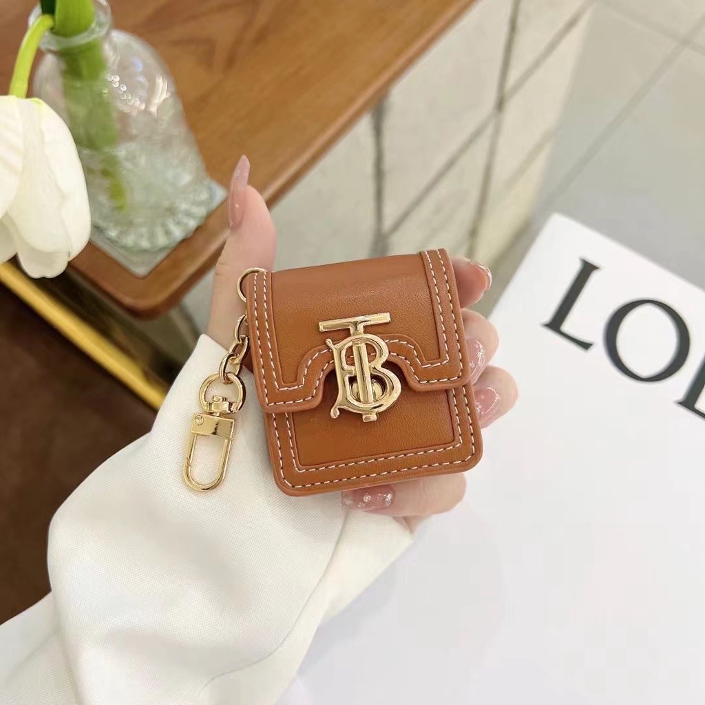 Vỏ Bảo Vệ Hộp Sạc Tai Nghe AirPods Pro 1/2/3 Bằng Da Phong Cách Mới Thời Trang