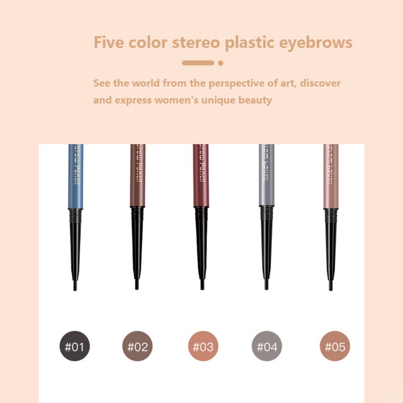 [Hàng mới về] Bút kẻ mày 2 đầu cho chân mày tự nhiên sắc nét thiết kế 2 trong 1 | BigBuy360 - bigbuy360.vn