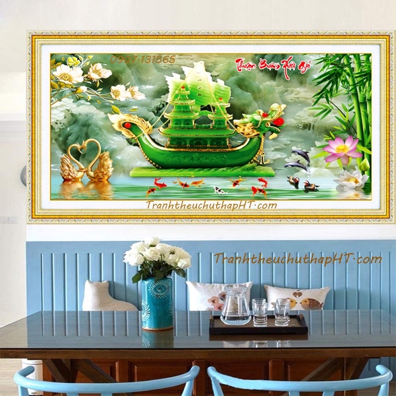 Tranh Đính Đá Thuận Buồm Xuôi Gió Vs512(120*60)cm