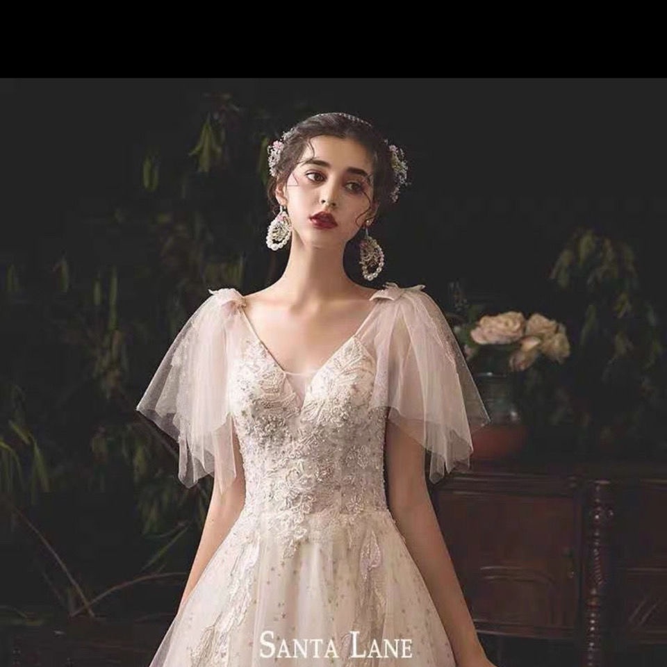 Áo Choàng Chiffon Không Tay Có Thể Tháo Rời Tiện Lợi Khi Đi Đám Cưới