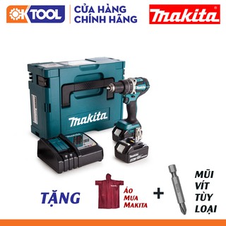 Máy khoan vặn vít dùng pin Makita DDF483RTE - 18V