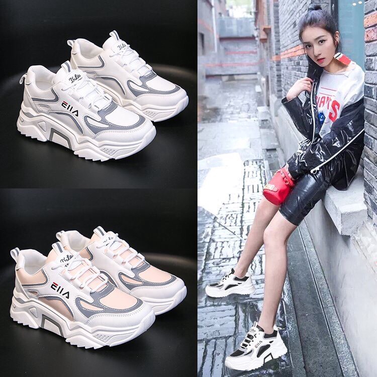 Giày thể thao mẫu mới đế răng cưa phản quang mã J198/8916