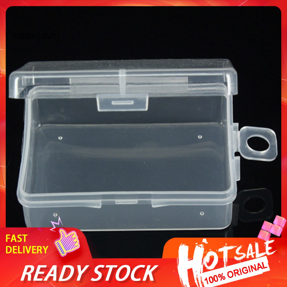 ❂RXJJ❂1Pc Clear Plastic Transparent Storage Box Debris Collect Container Case with Lid