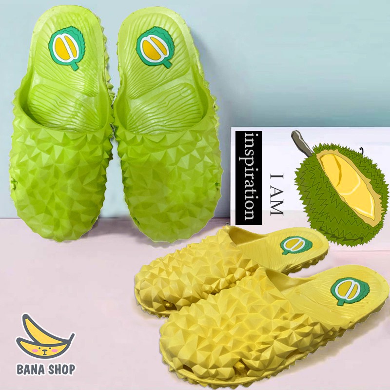 Dép đi trong nhà hình trái cây sầu riêng bít mũi