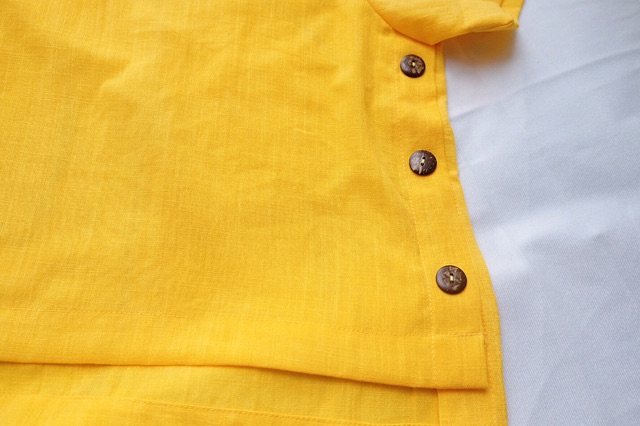 Áo kiểu nữ tay ngắn nút hông Croptop Freesize Basic Góc của Lam | BigBuy360 - bigbuy360.vn