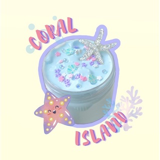 CORAL ISLAND  Butter Slime  Slime bơ đất sét đồ chơi chất nhờn ma quái charm  mô hình sao biển dễ thương 