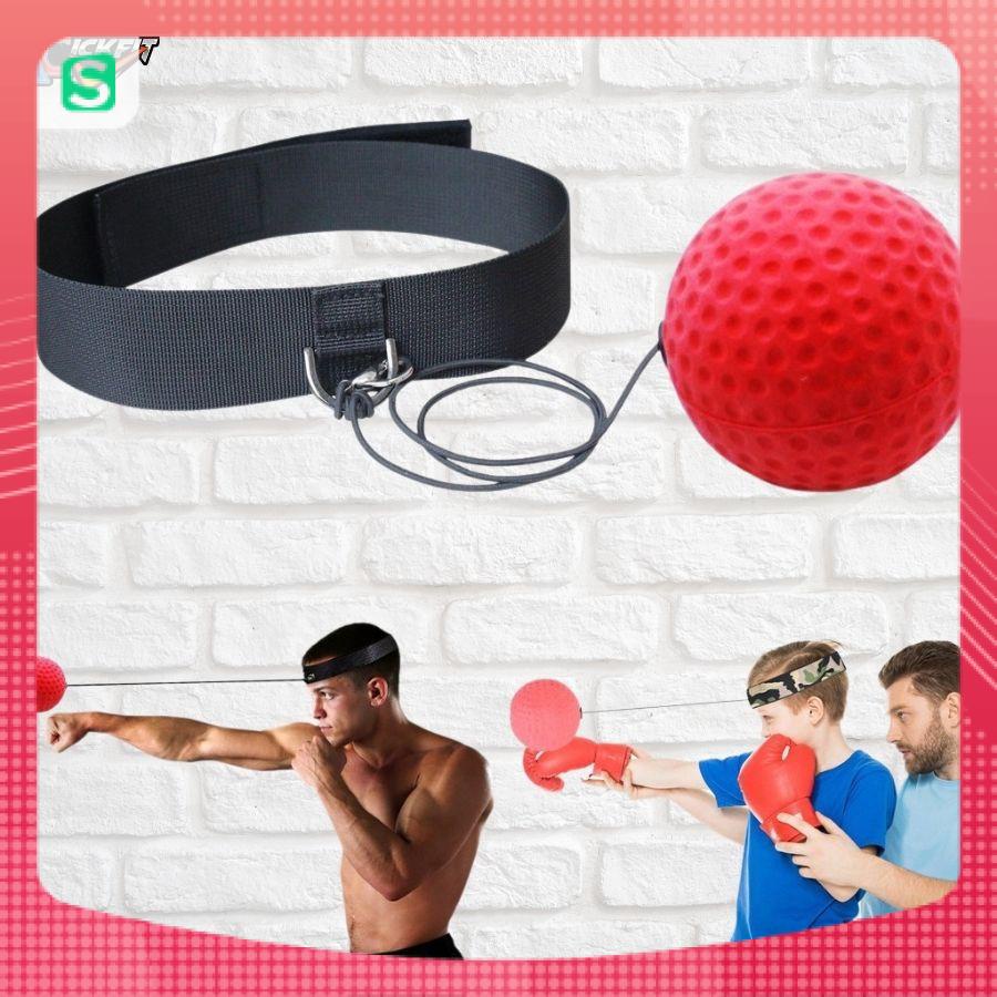 Bóng Tập Phản Xạ Boxing Nhập Khẩu Cao Cấp Đội Đầu 23g dành cho người mới tập luyện