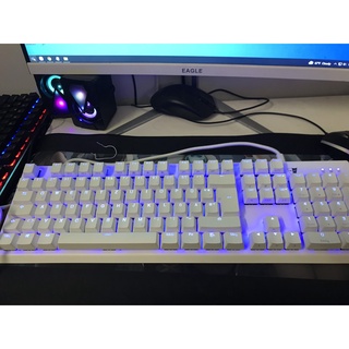 Bàn phím tesoro gram mx one màu trắng- cherry mx red switches siêu đẹp