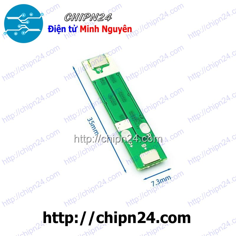 [1 pcs] Mạch sạc bảo vệ pin 18650 1 cell 12A XANH LÁ